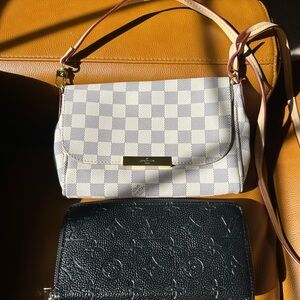 Louis Vuitton Designer Bag and Wallet Bundle - NOT AUTHENTIC